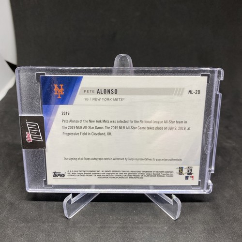 Pete Alonso 2019 Topps Now RC Auto #/5 arancione All Star Game New York Mets sigillato - Foto 2 di 2