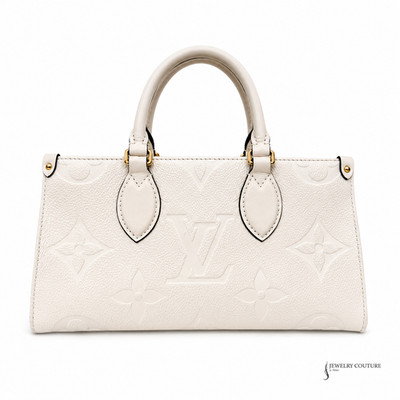 Louis Vuitton OnTheGo East West Monogram Empreinte Leather Shoulder Bag Cream | 