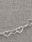 Open Heart Necklace in Sterling Silver 925 Mexico Hallmark — photo 2