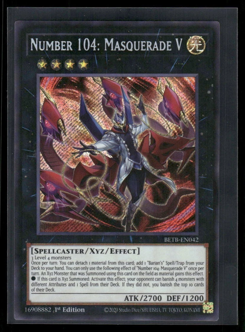 25+ Xyz Yu-Gi-Oh! TCG Secret Rare Individual Collectible Card Game