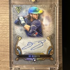 2020 Topps Triple Threads Bo Bichette On Card Rookie Auto /99 SP