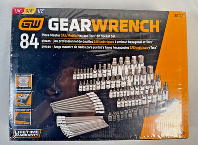 GearWrench 80742 Hex and Torx Master Socket Set - 84 Piece - New Sealed