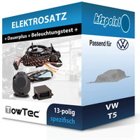 Towtec E-Satz 13Polig Fahrzeugspezifisch Passend FüR Vw T5 Incl. Manual Neu