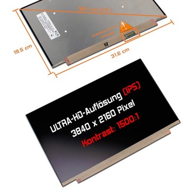 14,0'' LED Display matt Ersatz für BOE NE140QUM-N61 UHD 4K 3840x2160