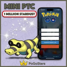 Pokémon PTC Go - Shiny Sandile - 1M Stardust✨Read Description✨