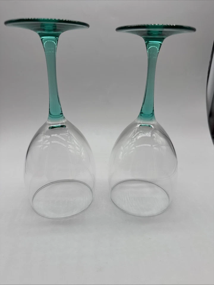 Juego de 2 copas de vino Luminary Aqua Teal Foto 4 de 4