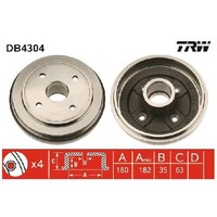 2X Bremstrommel Hinten FüR Suzuki Alto FF HA24 1.1 04 Bis 08 TRW F10DN Neu