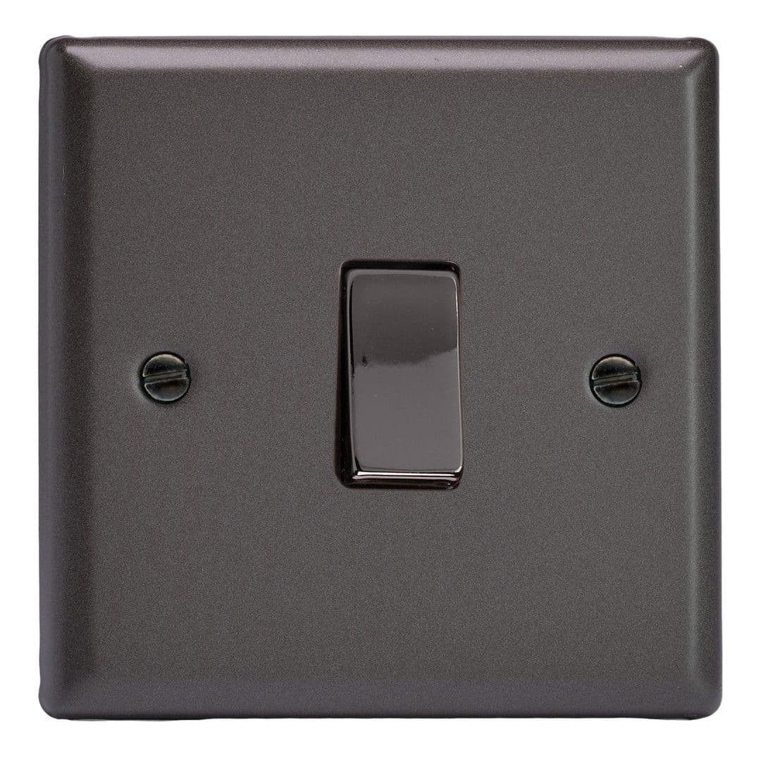 Varilight XPBR1D Classic Graphite 21 1 Gang 10A Retractive Switch