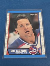 1989-90 O-Pee-Chee #268 Greg Paslawski Winnipeg Jets HOCKEY Card 1K
