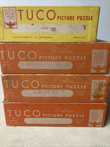 VINTAGE TUCO PUZZLE LOT Of 4 DELUXE & SCENIC Nature (please read Description) - Picture 10 of 14