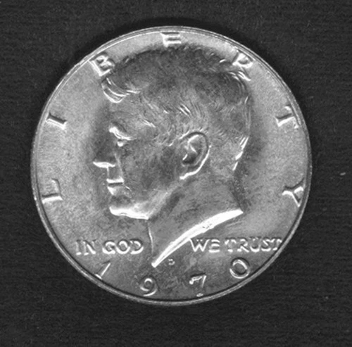 1970-D Kennedy Half Dollar AU Better Date Nice Detail 40% Silver