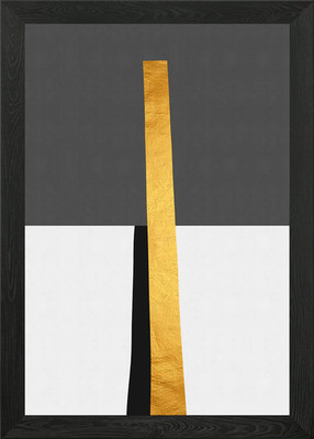 Golden Polygon VI Gerahmtes Wandbild Poster Leinwanddruck Bild