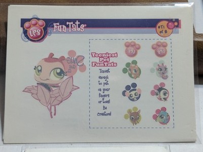 2010 Hasbro Enterplay - Littlest Pet Shop LPS - Fun Tats - #T 1 of 8 - NM-Mint