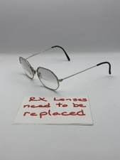 Vintage ArtCraft 12K GF Eyeglasses Frames Octagon 51mm Silver Metal 5 1/4 USA