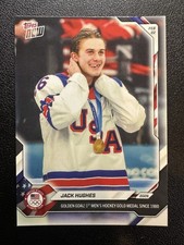 2026 Topps Now Olympics 18-SP Jack Hughes Image Variation SP