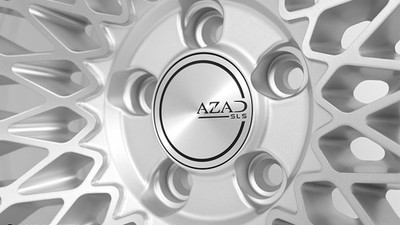 24x10 Azad Wheels AZSLS2.0 Brushed Silver with SS Lip Rims (4pcs