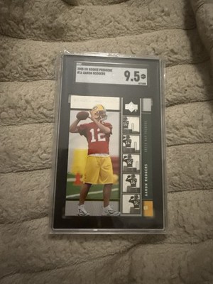 Upper Deck 2005 Rookie Premiere Aaron Rodgers Packers CSG 9.5 RC #16