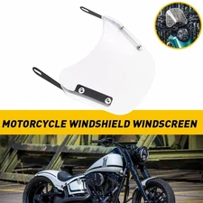Clear Motorcycle Front Windshield Flyscreen Universal Windscreen
