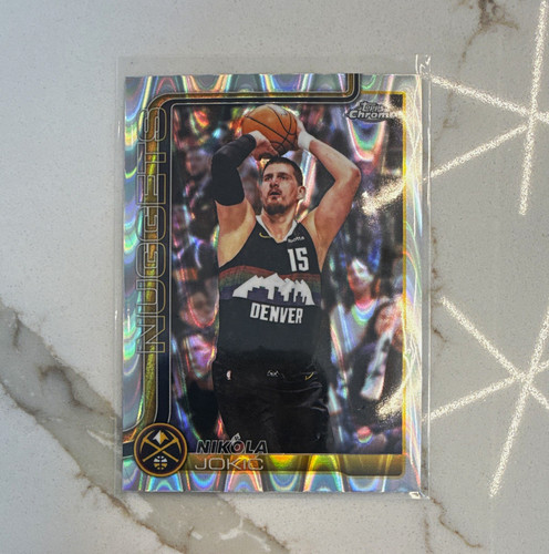 Topps Chrome Update 2025-26 Nikola Jokic Denver Nuggets Raywave #12