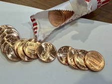 2025 D Single Penny From GEM BU OBW 1c Roll ~  1 BU Red Coin ~ 1 Free With 10!