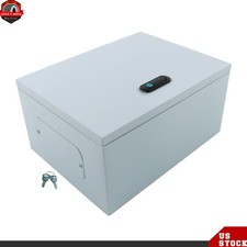 IP56 Waterproof, Outdoor Steel Enclosure, 12  12  8" NEMA 4X Electrical Box