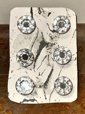 NEW 6 pcs Crystal Glass Knobs Drawer Pulls Kitchen Bathroom Cabinet Dresser
