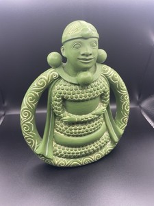 Vintage Norse Goddess of Love Freya 6" Statue Green Quartz Color Finish 1998