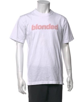 Frank Ocean Blonded Authentic T-Shirt White Pink Logo Size Small USA Cotton