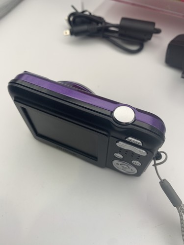 Fujifilm Digital Camera FinePix L55 12.0MP Purple Tested With Box And Charger - Picture 8 of 11
