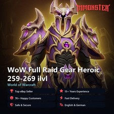 WoW Full Raid Gear Heroic 259-269 ilvl EU Boo...
