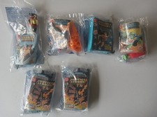 Vintage 2003 Lot of 6 Burger King Justice League Cartoon Network Toys in Bags