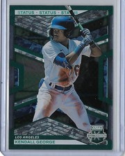 2023 Panini Elite Extra Edition Kendall George Status Green /499 #68 Dodgers