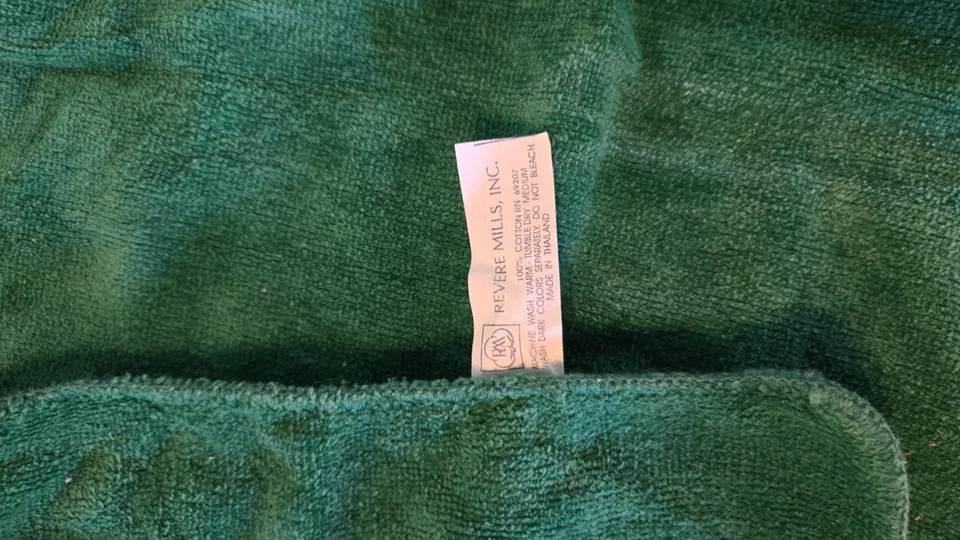 Juego de toallas de baño vintage Revere Mills Santa Navidad toalla de mano y paño MCM Foto 3 de 3