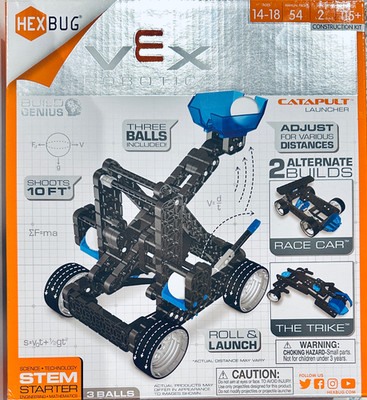 VEX ROBOTICS CATAPULT LAUNCHER By HEXBUG 115+ pc construction kit Shoot 10ft New