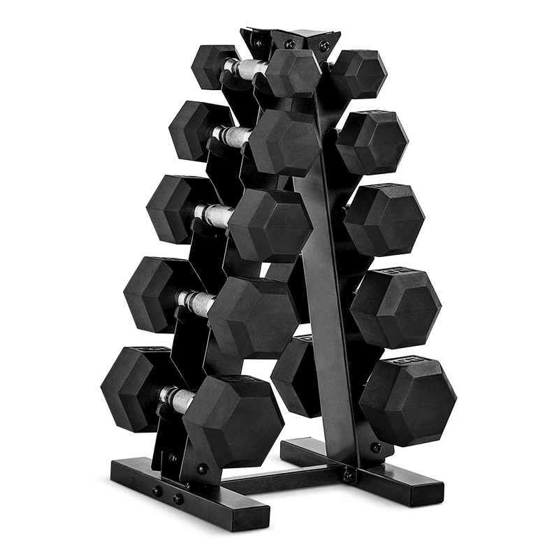 Cruchan Cap Barbell 150 Lb Rubber Coated Hex Dumbbell Hand Weight Set Vertical
Opens in a new window