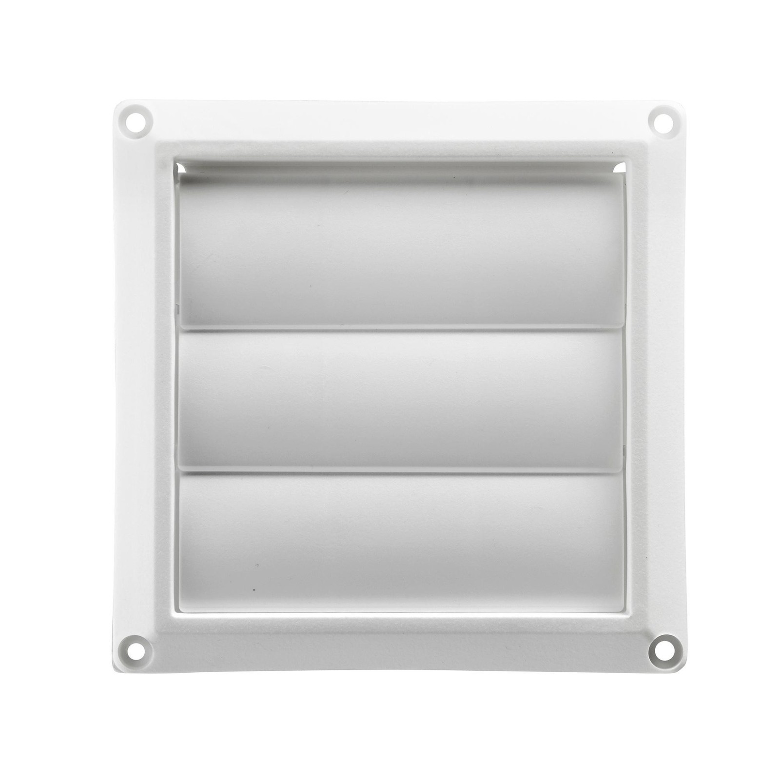 Lambro 1475W White Plastic Louvered Vent 3 Inch