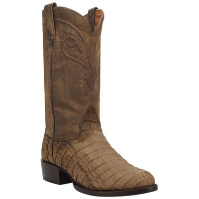 Dan Post Makara Original Caiman Krokodil Brown Western Cowboy Stiefel (US Größe)