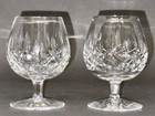 Marvelous Pair of Vintage Lismore Bourbon Snifter By Waterford Crystal Ireland