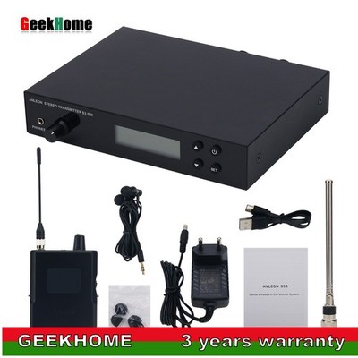 ANLEON S3D 863-865MHz Transmitter+Receiver Kit Wireless In-Ear Monitor System