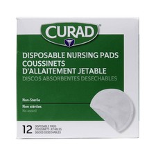 Curad Disposable Nursing Pads Breastfeeding w/Adhesive Strip - Case of 288