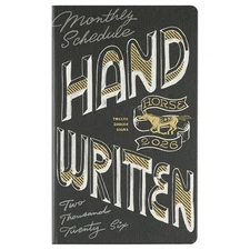 GreetingLife Chalk Boy Planner 2026 B6 Slim Hardcover Black