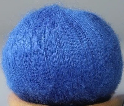 Mohair Wolle - sehr fein-saphirblau- 50 gr.-siehe Foto!