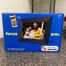 onn. 10" Wi-Fi Digital Photo Frame, Frameo App, Touchscreen, 16GB Memory, Black