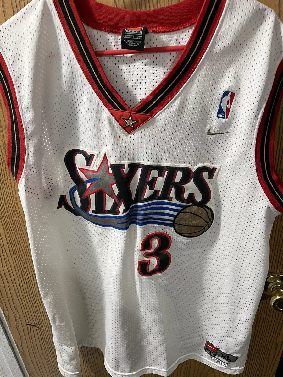 Nike Sixers #3 Iverson Basketball Jersey