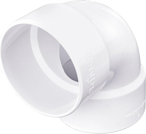 NDS 3P02 PVC 90-Degree Elbow, 3-Inch, for Hub X Hub Solvent-Weld Connections - Picture 9 of 12