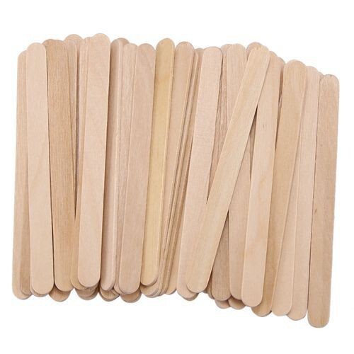 Popsicle Ice Cream Stick Natural Plain / Colored Wooden Pine Stick 500pcs - Picture 1 of 4