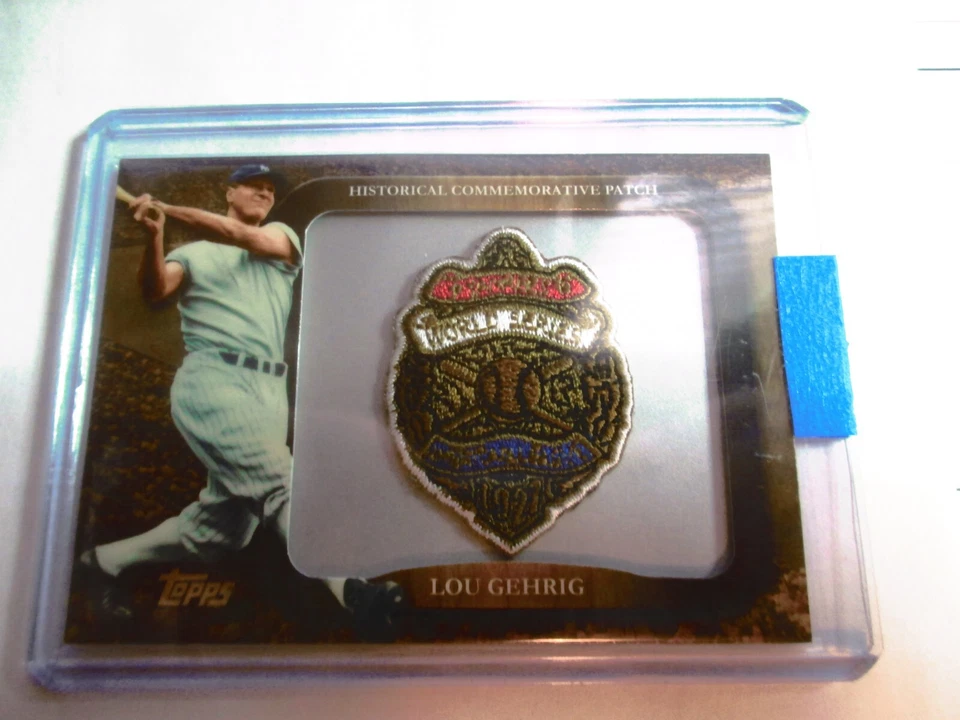 (2) 09 Topps Lou Gehrig / 1927 World Series lpr  Legends Commemorative Patch - Image 2 of 4