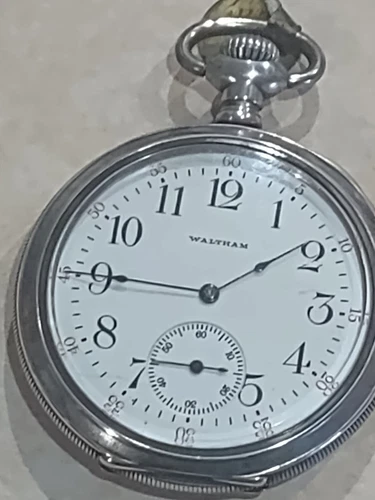 Waltham antique pocket watch Sterling 15 jewels