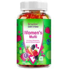 Women'S Daily Gummy Vitamins Promotes Energy Metabolism Bone And Immune Health