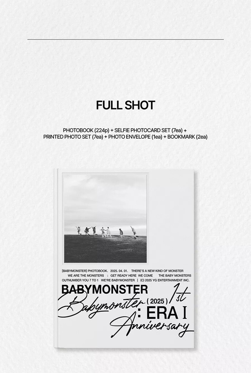 BABYMONSTER : ERA I 1ST ANNIVERSARY PHOTOBOOK /P.Buch+7 Karte+7